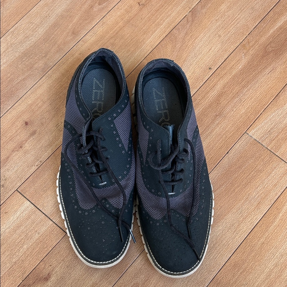 Cole Haan Black and Gray Oxford Shoes